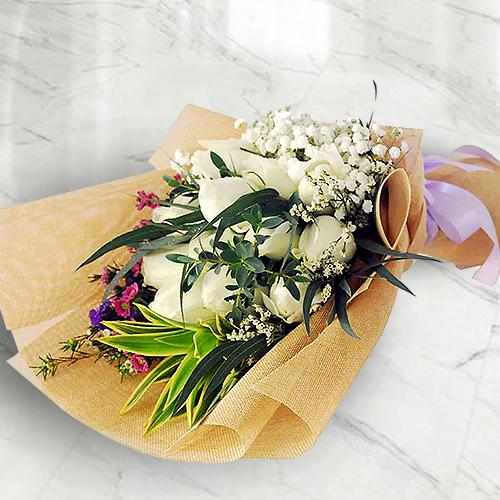 Bouquet of Elegant White Rose