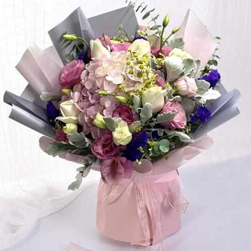 Mixed Flower Bouquet with White Rose