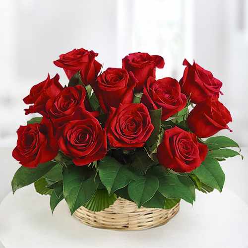 Basket full of Red Rose and Love