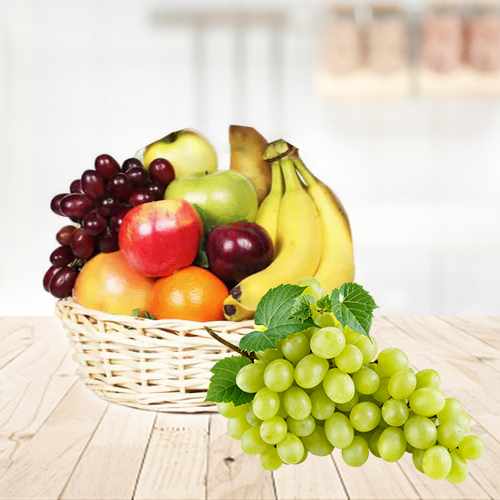 Fresh Seasonal Fruits in a Basket