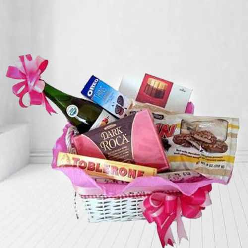 Surprise Gift Hamper of Chocolate and Sparkling Juice