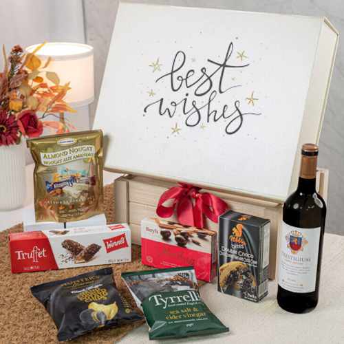 Snacks  And Wine Gift Box