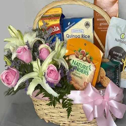 Healthy hamper with Lily and Rose